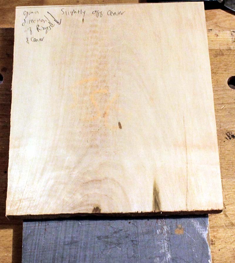 Backing material sanded