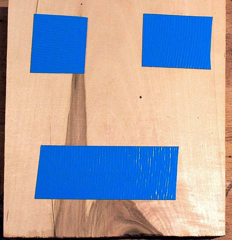 Backing material sanded