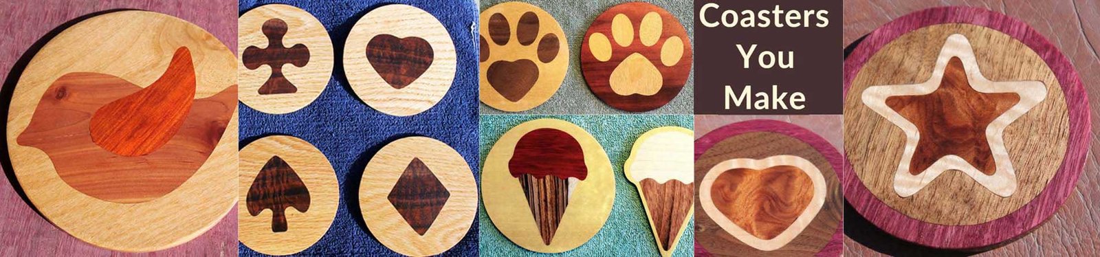 Wood Inlaid Coasters You Can Make