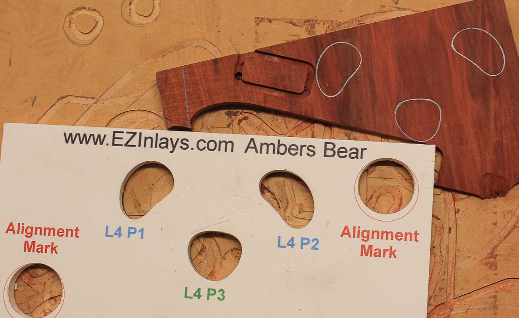 Layer 4 Pieces 1, 2, and 3 inlays cut