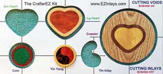 Crafters Coaster and Coin Wood Inlay Tempalte