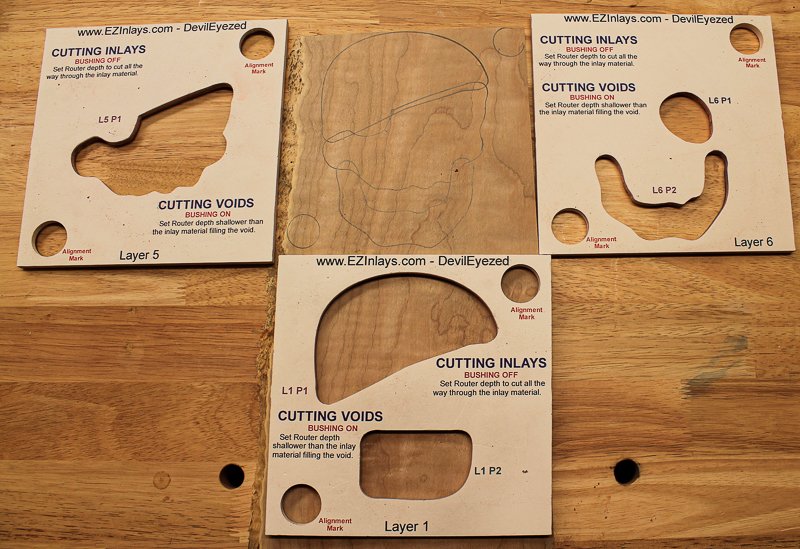 Inlays for Layers 1, 5, and 6