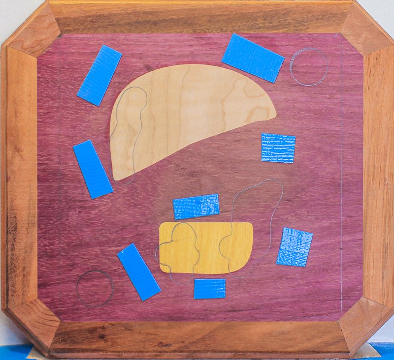 Layer 1 inlays assembled