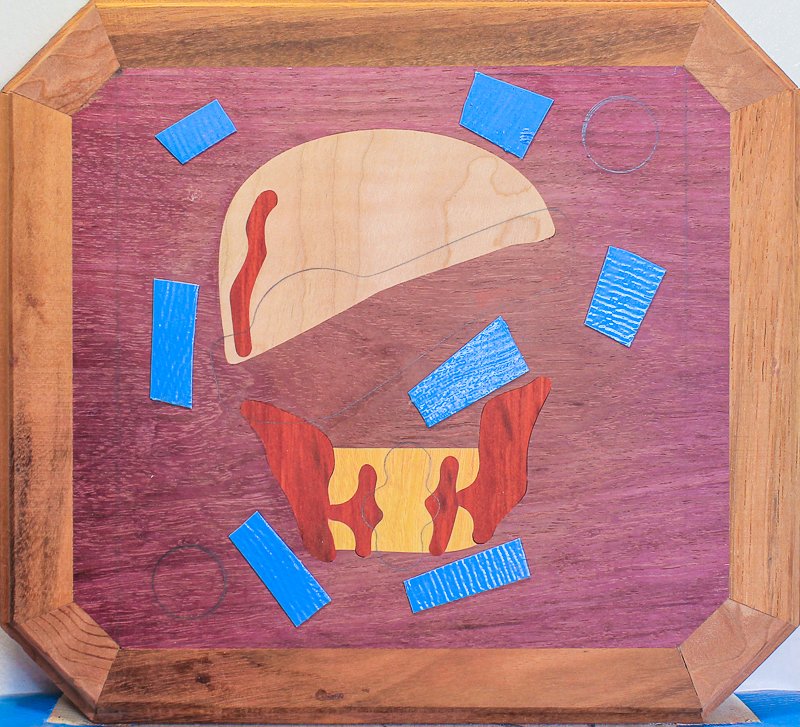 Layer 3 inlays assembled