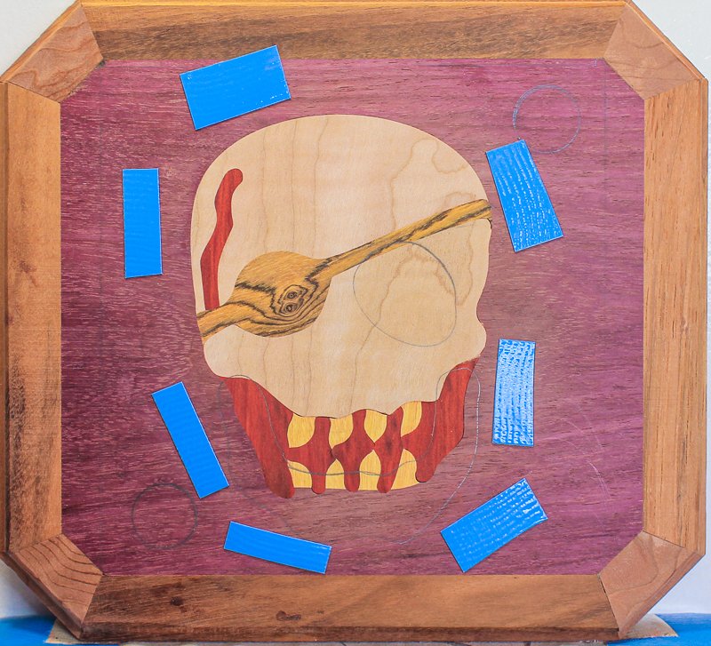 Layer 5 inlays assembled