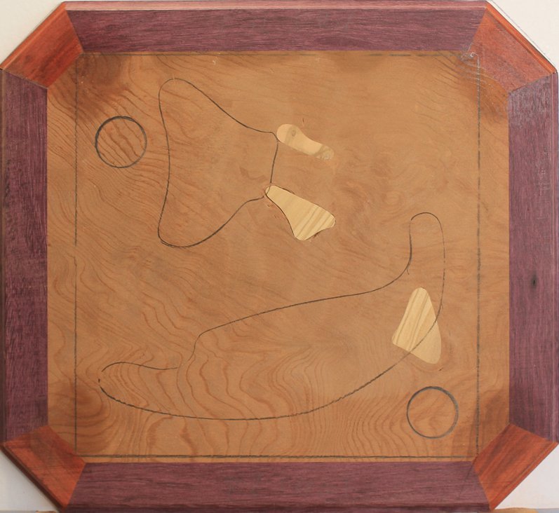 Layer 1 inlays assembled