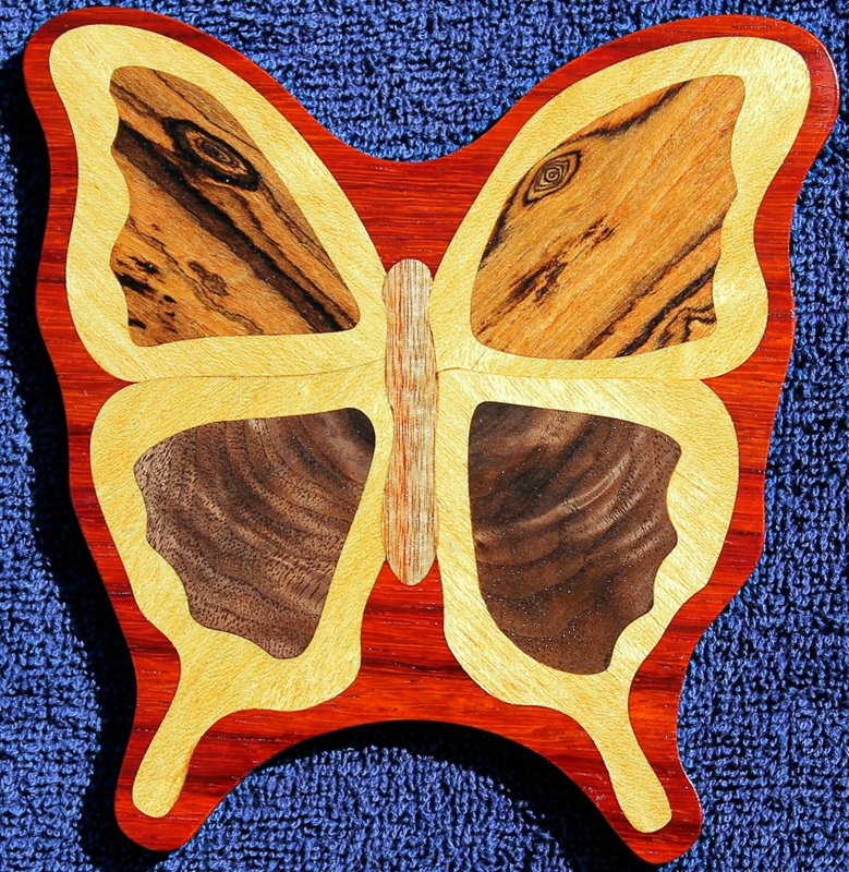 FlutterBy cut out as an ornament