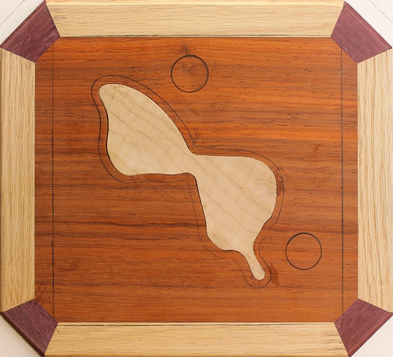 Layer 1 inlays assembled