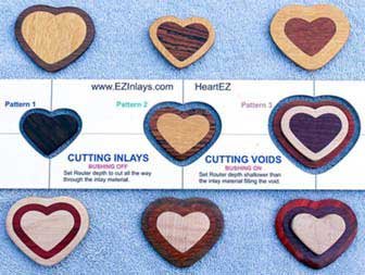 Heart Wood Inlay Template
