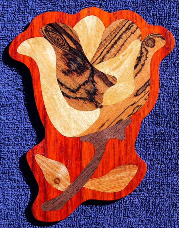 Image of RoseBud cut out as an Ornament