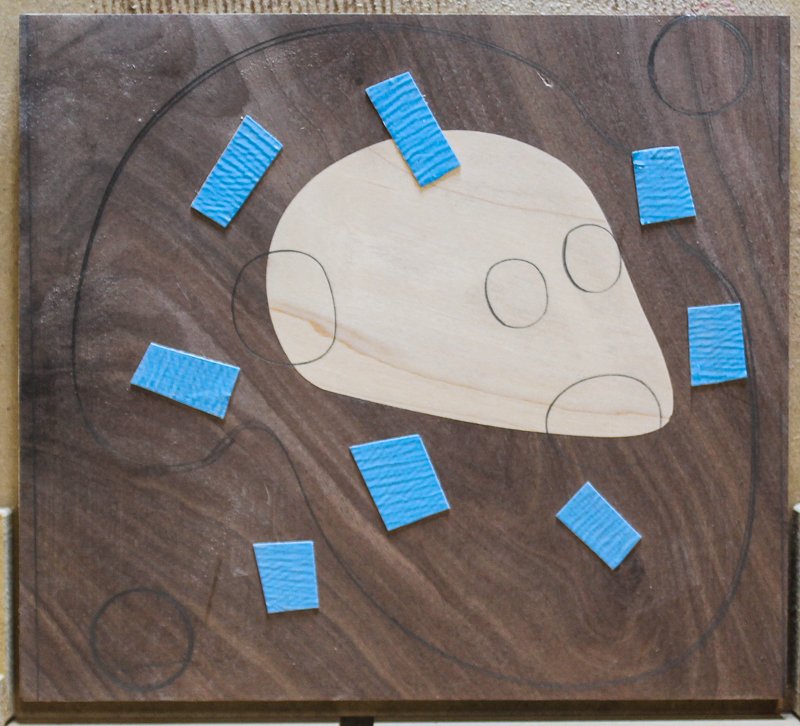 Layer 1 inlays assembled