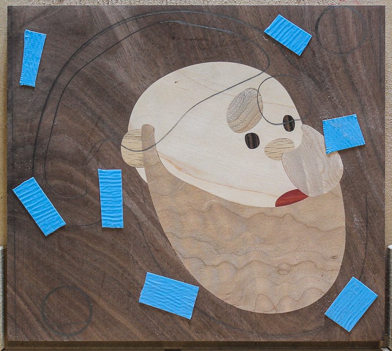 Layer 4 inlays assembled