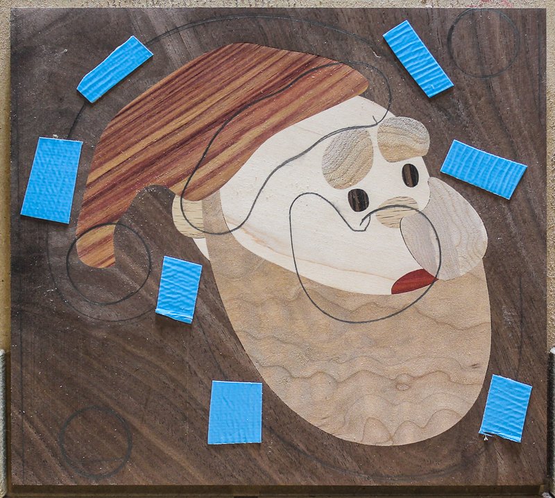 Layer 4 inlays assembled