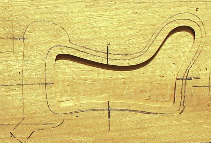 Horizontally aligned alignment marks